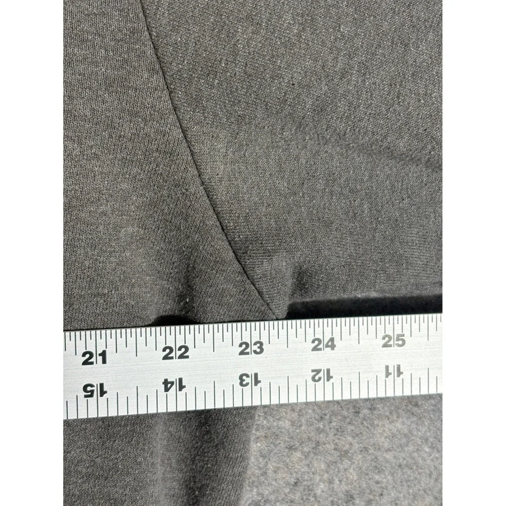 The North Face‎ Gray Hoodie Orange Logo Pullover Mens Sweatshirt